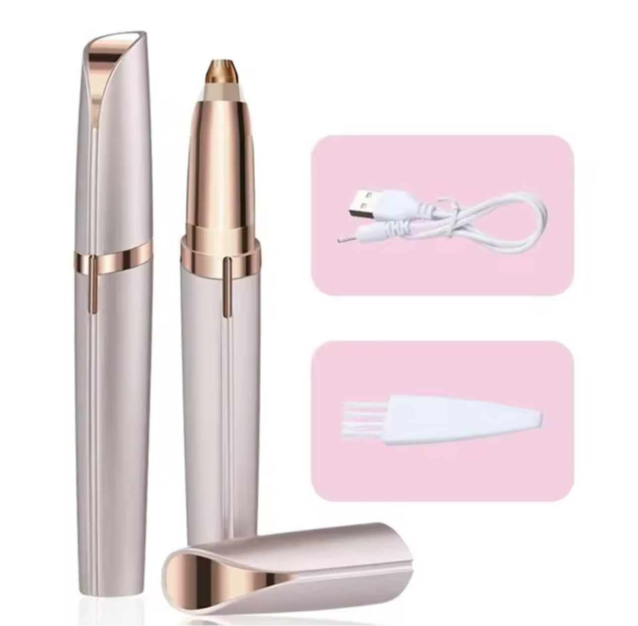 Electric Eyebrow Trimmer Women's Eyebrow Pencil Automatic Eyebrow Knife Facial Hair Removal Beauty Trimmer Lipstick Shaver