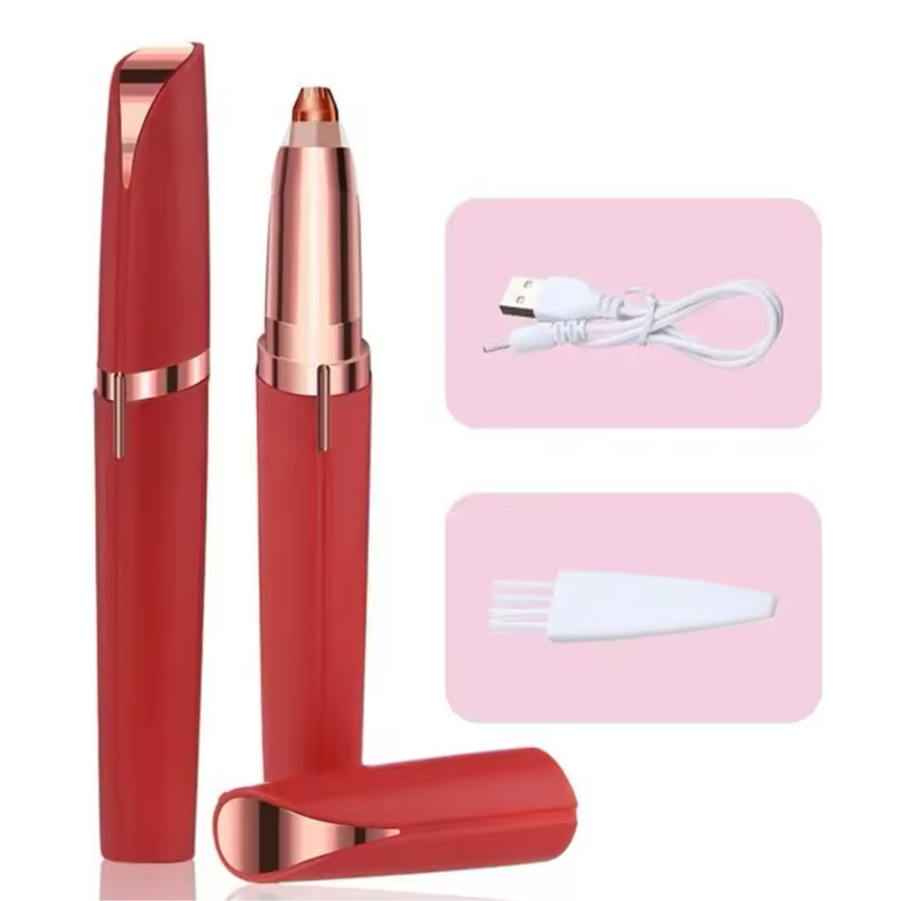 Electric Eyebrow Trimmer Women's Eyebrow Pencil Automatic Eyebrow Knife Facial Hair Removal Beauty Trimmer Lipstick Shaver