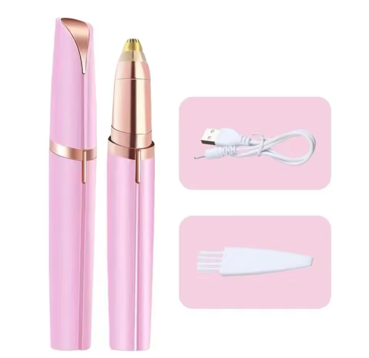 Electric Eyebrow Trimmer Women's Eyebrow Pencil Automatic Eyebrow Knife Facial Hair Removal Beauty Trimmer Lipstick Shaver