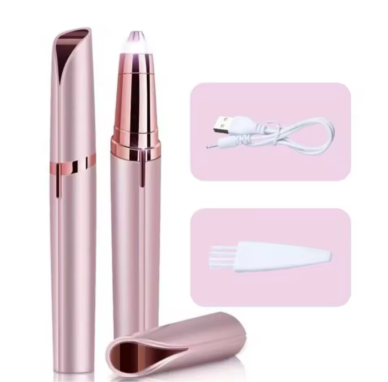 Electric Eyebrow Trimmer Women's Eyebrow Pencil Automatic Eyebrow Knife Facial Hair Removal Beauty Trimmer Lipstick Shaver